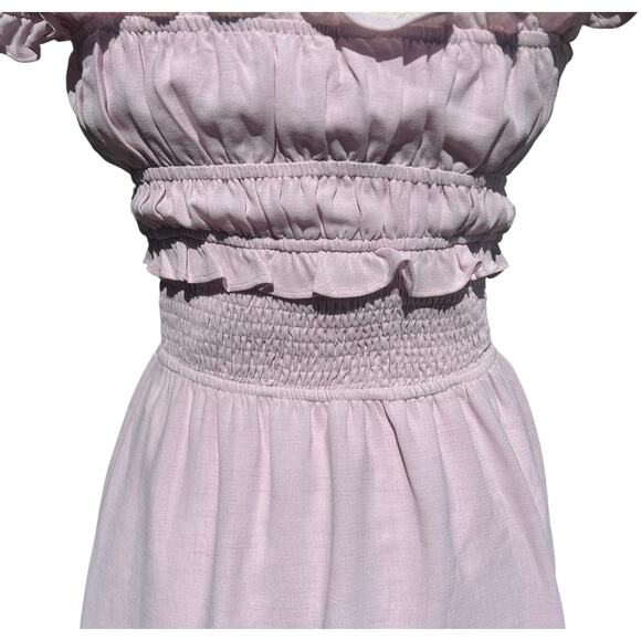 Sabo Yulia Dress Small Lilac Purple Ruffle Cottagecore Coquette Feminine NWT - Picture 8 of 16